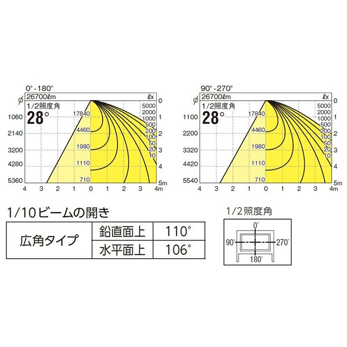 岩崎　レディオック　フラッド　ECF1892N　180クラス　ネオ　ホワイト　LED投光器　SAN2　W　昼白色タイプ　LED一体形　広角タイプ