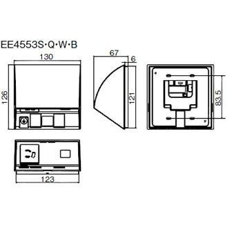 EE4553B パナソニック　明るさセンサ　時間帯設定EEスイッチ 楽天市場】パナソニック 屋側用配線器具 スマートデザインシリーズ