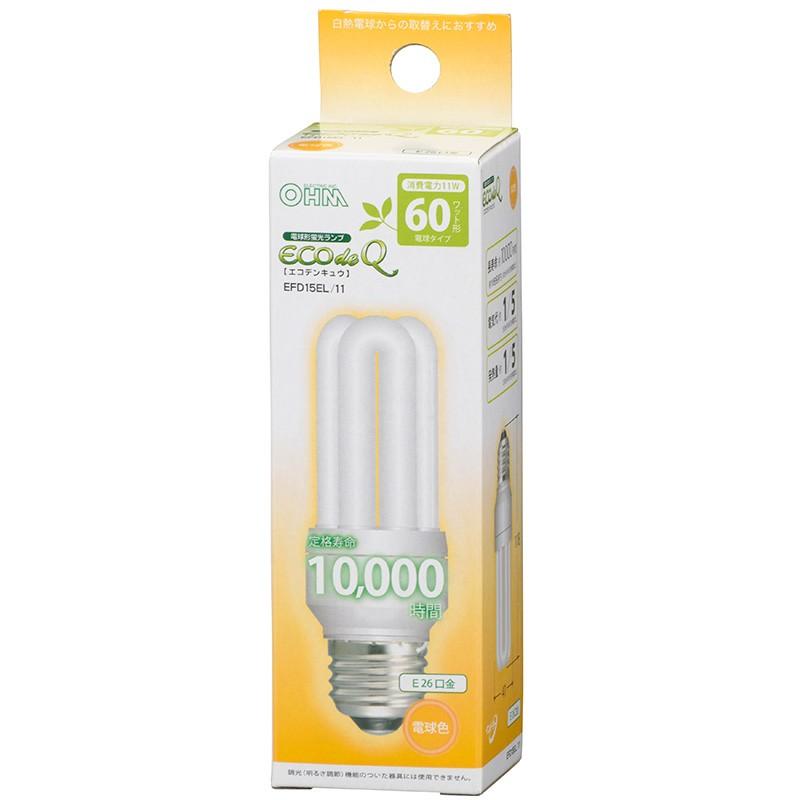 オーム電機　エコデンキュウ Amazon | オーム電機 電球形蛍光灯 エコデンキュウ A形 E26 60形