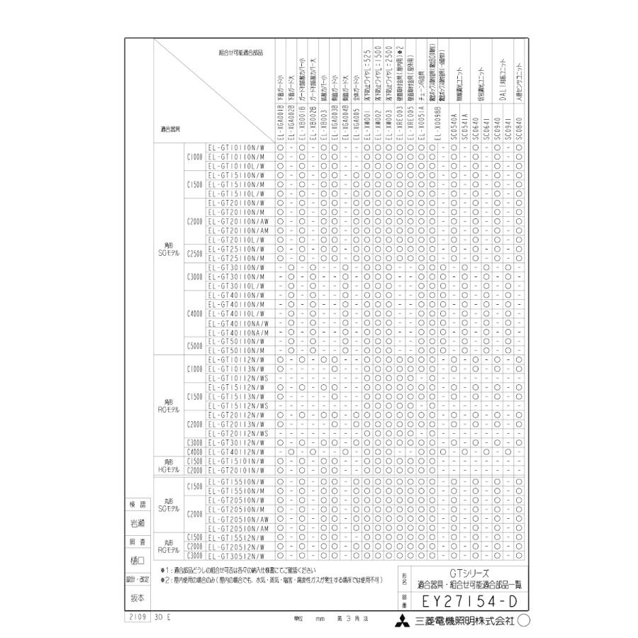 三菱　LED高天井ベースライト　GT　SG・RG用　ガード付拡散カバー（大）　EL-XB002B　オプション　※受注生産品