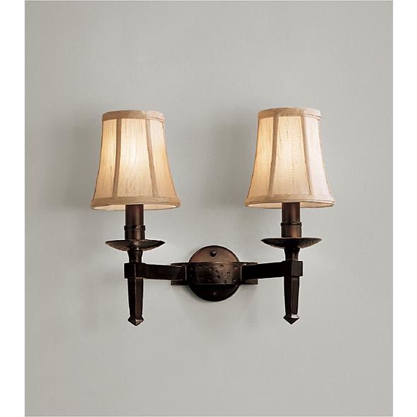 ENDO　LEDブラケット 屋内用 電球色2700K 透明シャンデリア球40W形×2相当　ERB6374UB+S157Nx2（ランプ別売）