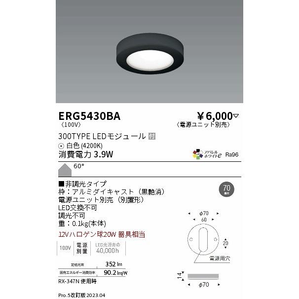ENDO ディスプレイシリーズ LED薄型ミニダウンライト 300タイプ 4200K