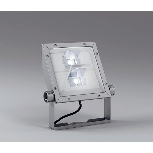 ENDO LEDアウトドアスポットライト メタルハライドランプ150W相当 ナチュラルホワイト4000K 防湿防雨形 シルバー
