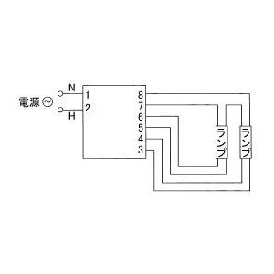 東芝　蛍光灯用インバーター安定器　ＦＨＦ３２・ＦＬＲ４０・ＦＬ４０（３２Ｗ・４０Ｗ）　２灯用　定格出力固定形　非調光タイプ　FMB-2-326225R｜alllight｜04