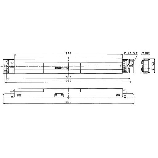 東芝　蛍光灯用インバーター安定器　ＦＨＦ３２・ＦＬＲ４０・ＦＬ４０（３２Ｗ・４０Ｗ）　２灯用　定格出力固定形　非調光タイプ　FMB-2-326225R｜alllight｜05