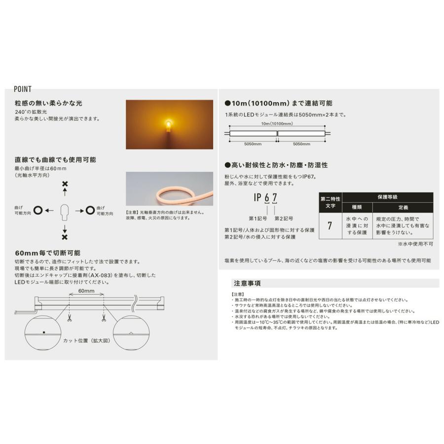 DNライティング 屋外用フレキシブルLEDモジュール FXA-S11-WP