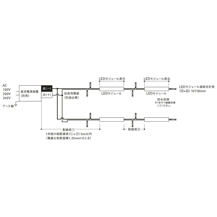 ＤＮライティング 屋外用フレキシブルLEDモジュール FXA-S9-WP 電源