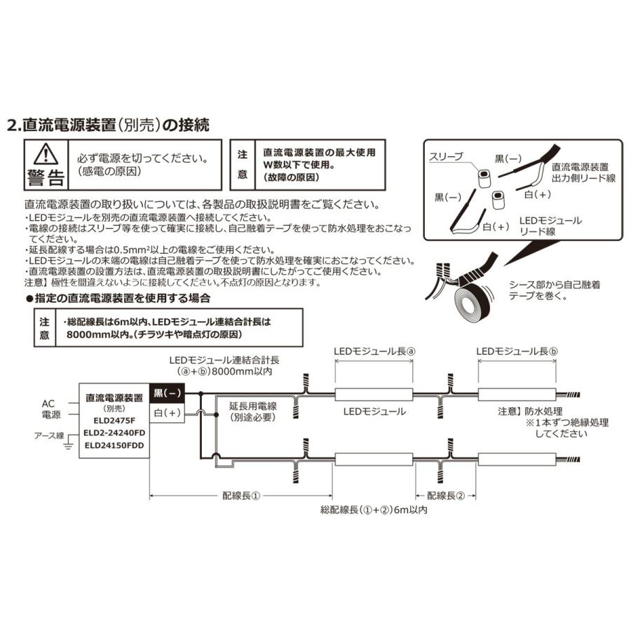 ＤＮライティング 軒下用フレキシブルLEDモジュール FXL-LED-WP トップビュー 電源別売 IP64 1540mm 白色 4200K FXL-LED1500W-WP ※受注生産品の画像