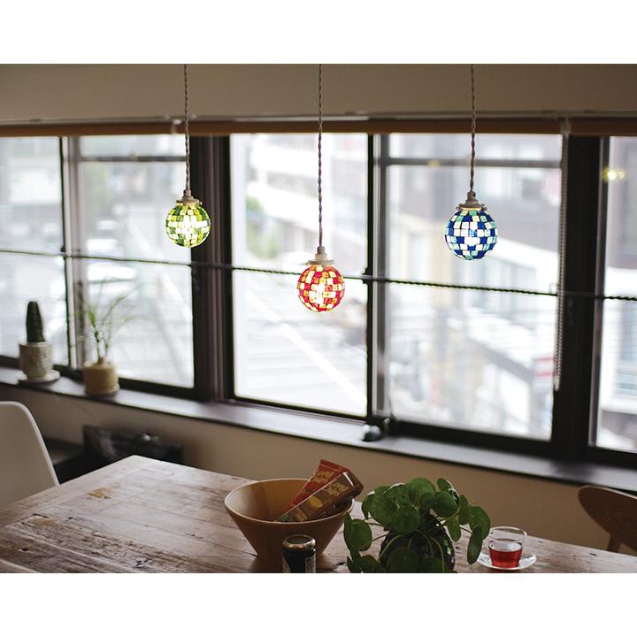 キシマ（KISHIMA） 小型ペンダントライト 引掛シーリング用 モザイク