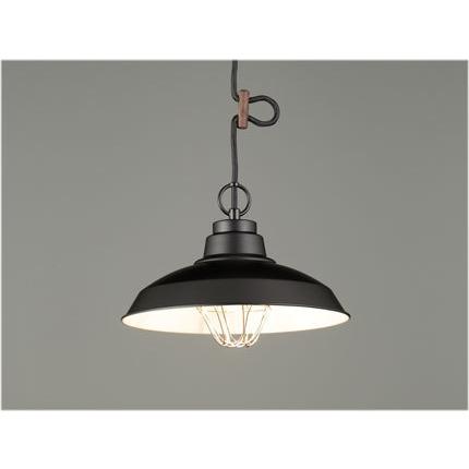 後藤照明　引掛シーリング式ペンダント 〆付ケガードアルミ配照・CP型 黒塗装 口金E26 100Wクリヤー球付　GLF-3485BK ※受注生産品