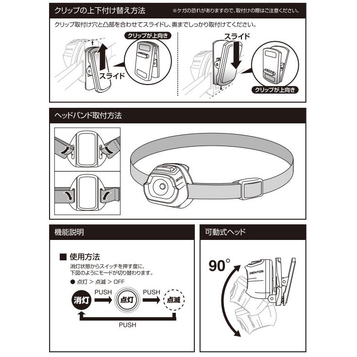 GENTOS（ジェントス） COMPACT HEADLIGHT コンパクトヘッドライト 白色