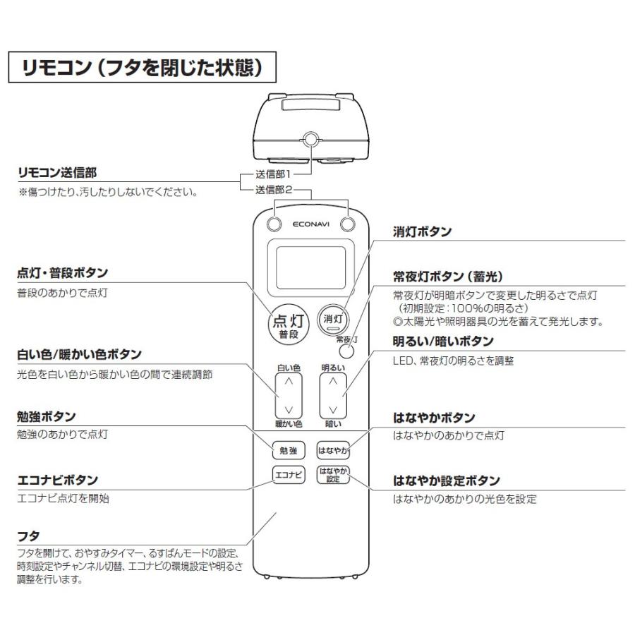 パナソニック 照明器具用リモコン ＬＥＤシーリングライト用 電池付属