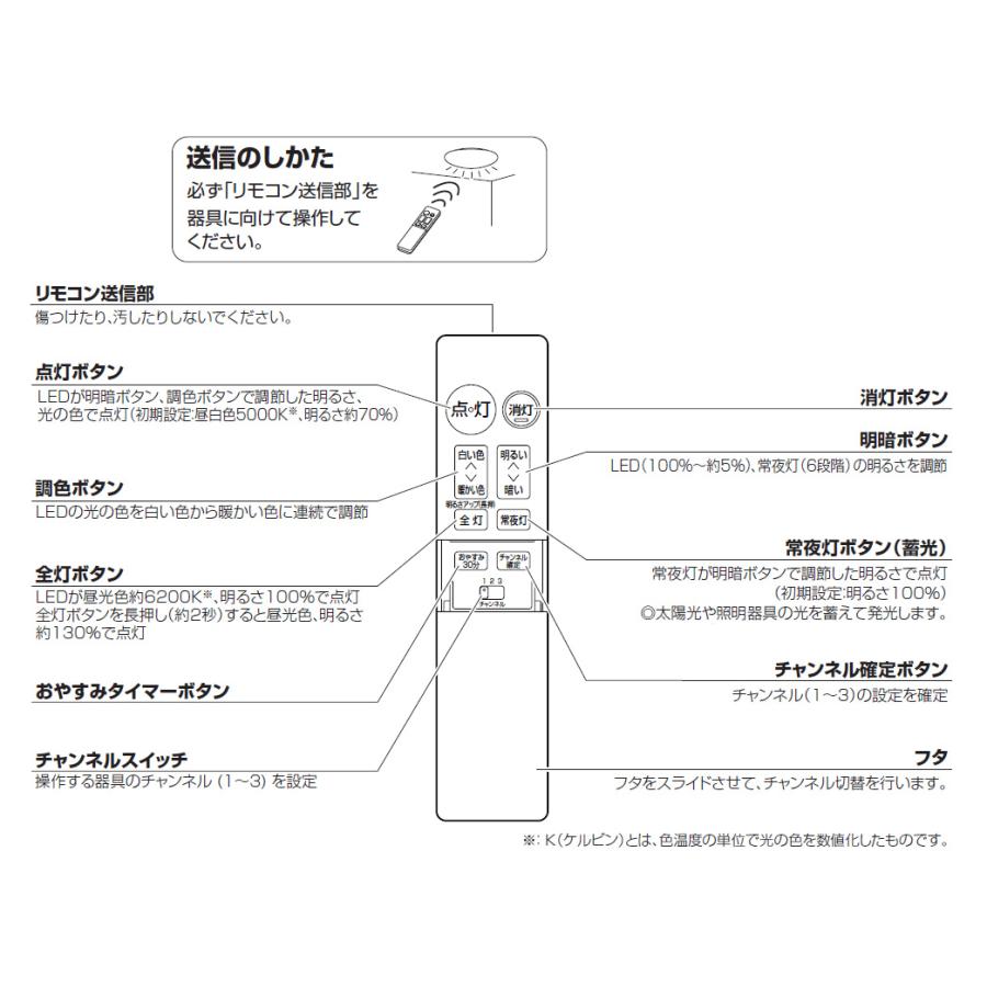 Panasonic（パナソニック） 照明器具用リモコン LEDシーリング