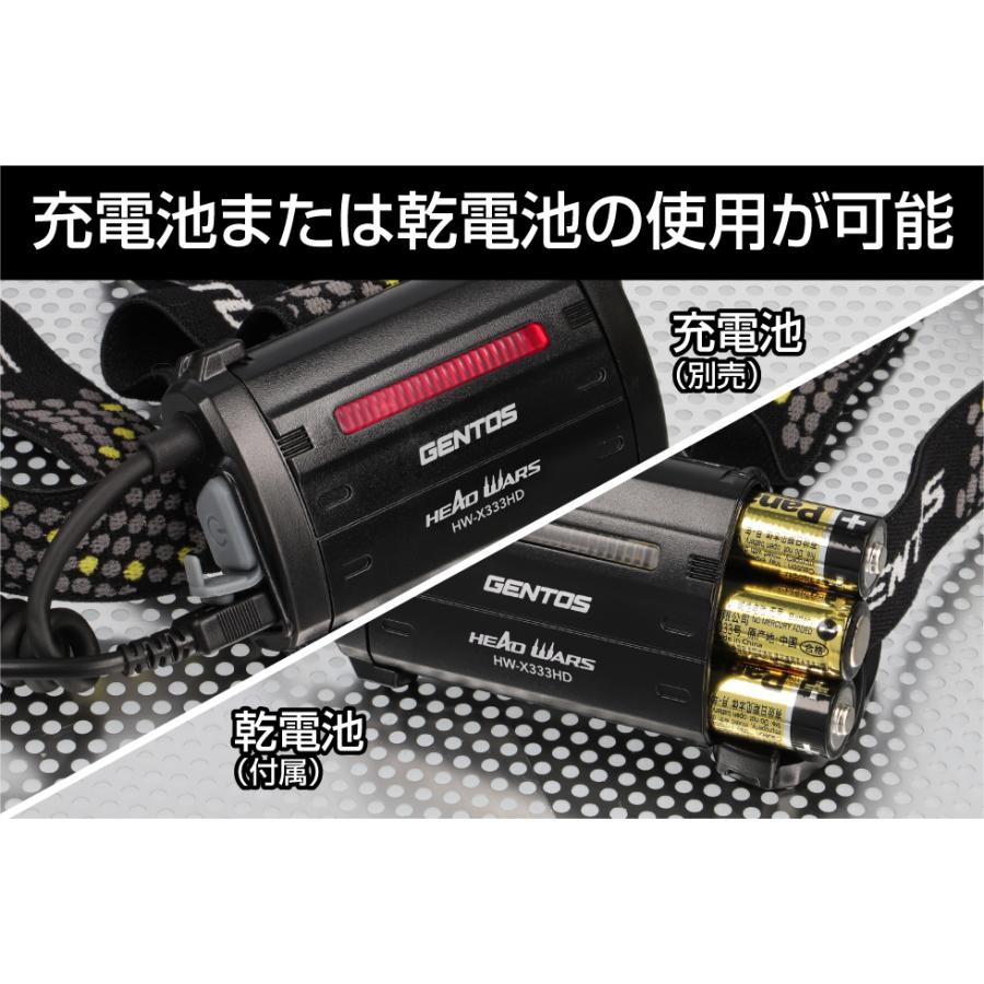 GENTOS（ジェントス） HEAD WARSシリーズ ヘッドライト 白色LED IP64 