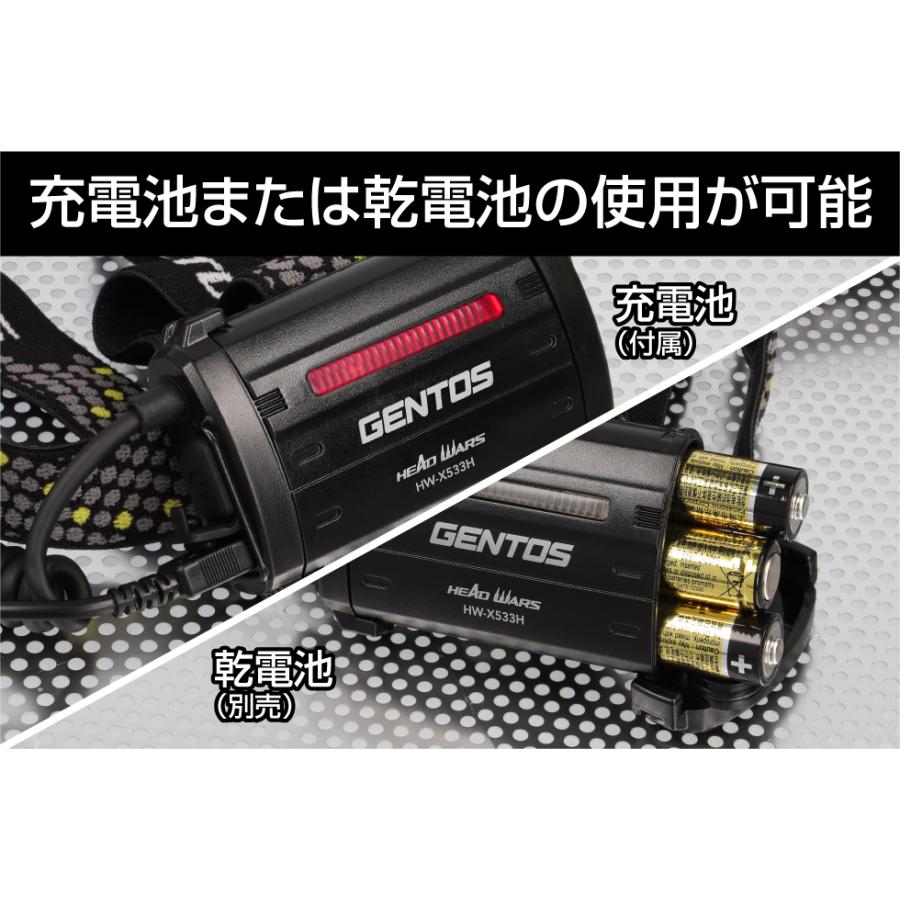 GENTOS（ジェントス） HEAD WARSシリーズ ヘッドライト 白色LED IP64