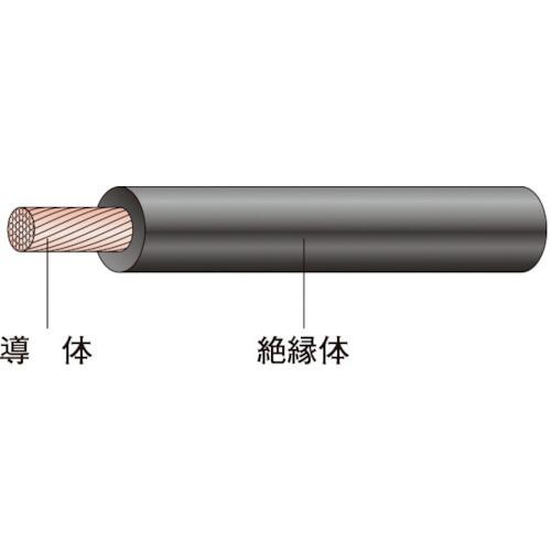 JAPPY JAPPY 600Vビニル絶縁電線 IV ヨリ線 8sq 黒色(ブラック JAPPY JAPPY 600Vビニル絶縁電線 IV ヨリ線 8sq 黒色(ブラック