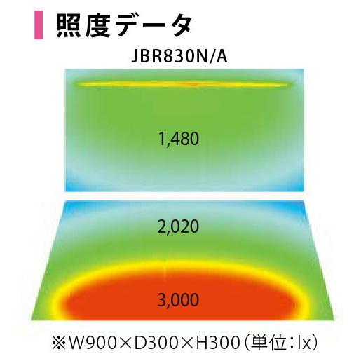 プリンス LED棚下照明器具 ディーライン Jシリーズ Bタイプ 拡散カバー（Rタイプ） 全長1708mm 電球色 3000K JBR1708L30/A ※受注生産品の画像