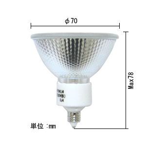 ウシオ電機 USHIO ダイクロハロゲン JDRφ70 150W形 中角
