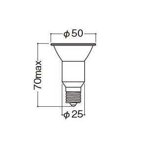 岩崎　ダイクロクールハロゲンｐｌｕｓ　Ｅ１７口金　５０Ｗ　狭角　【単品】　JDR110V50WUV/NK/H2/E17｜alllight｜02