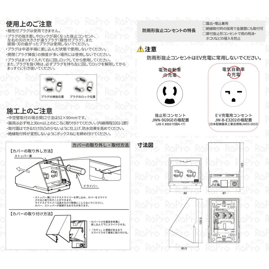 神保電器（JIMBO） 防雨形配線器具 RaPro（レプロ） アースターミナル 