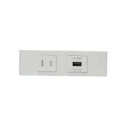 神保電器（JIMBO） NKシリーズ 家具・機器用扉付コンセント+USB
