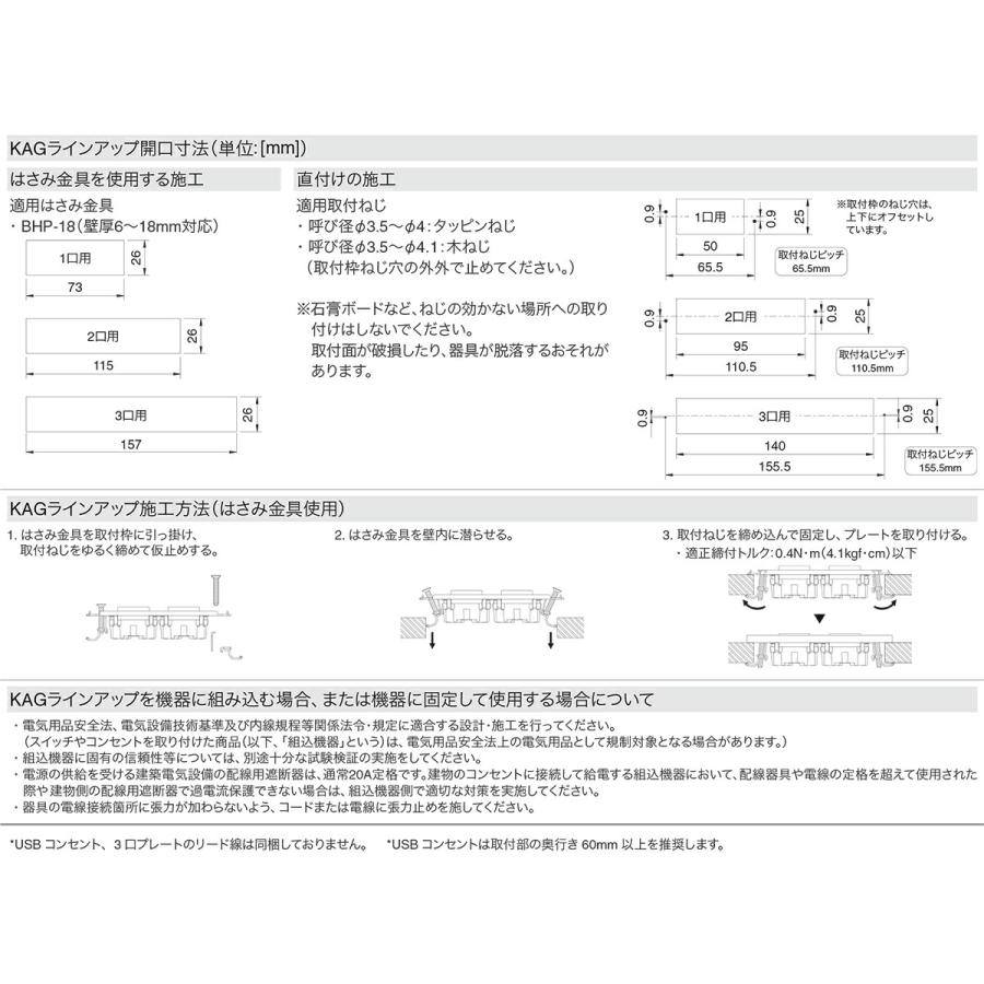 神保電器（JIMBO） NKシリーズ 家具・機器用USBコンセント+接地