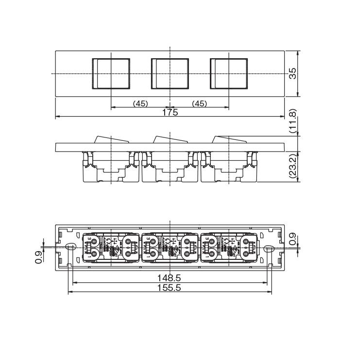 受注品】KAG-3501：3.3.3(SG) 神保電器 枠付品【代引き・キャンセル