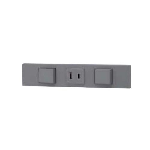 神保電器（JIMBO） NKシリーズ 家具・機器用3路スイッチ+コンセント+3