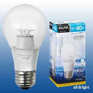 ELPA　エルパボール LED電球 一般電球タイプ クリア電球タイプ 6.2W 昼光色相当 E26口金 485lm 40W相当　LDA6CD-G592 ≪特別限定セール！≫ ≪あすつく対応≫｜alllight