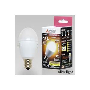 三菱（MITSUBISHI） LED電球 MILIE(ミライエ) 小形電球形 電球色タイプ