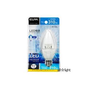 ELPA（エルパ） エルパボール LED電球 シャンデリアタイプ クリア 