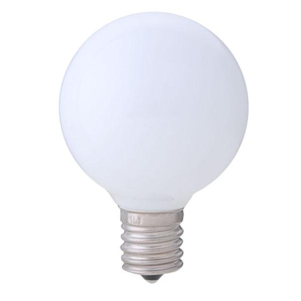 ELPA エルパボール LED電球 LED装飾電球 ミニボール電球形 E17 G50(外径50mm) ホワイト(白) 昼白色相当 1.2W