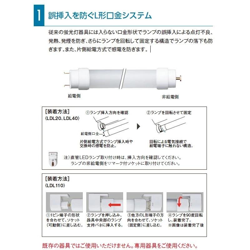 Panasonic（パナソニック） 直管LEDランプ LDL40 高演色 3250lmタイプ