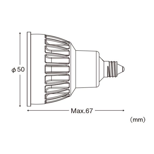 ＵＳＨＩＯ　inside LED電球 ダイクロハロゲン形 1800K-2600K(調光・調色) 調光対応 Ra93 40°(広角) φ50 65W相当 E11 380lm　LDR6L-W-E11/D/18-26/5/40-HC｜alllight｜02