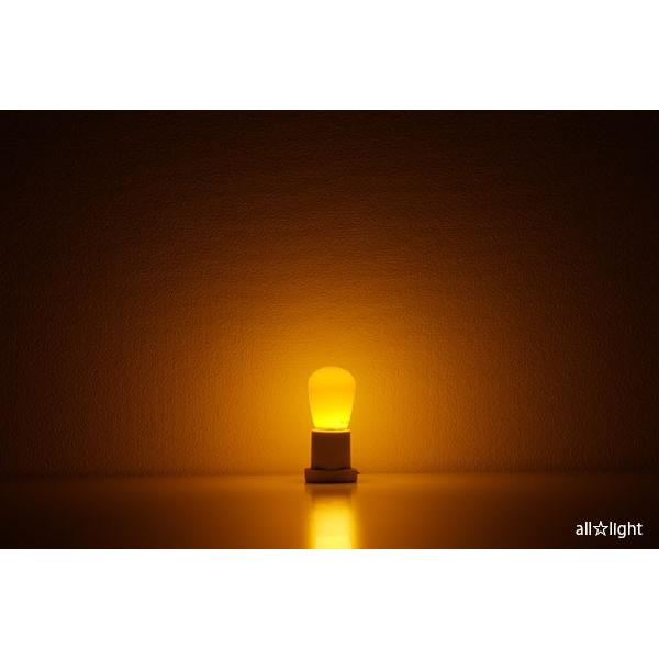 オーム電機　LEDカラー電球　装飾用　サイン球　E26　セラミック　1.4W　黄（イエロー）　LDST1Y-H 11 (07-6513)｜alllight｜02