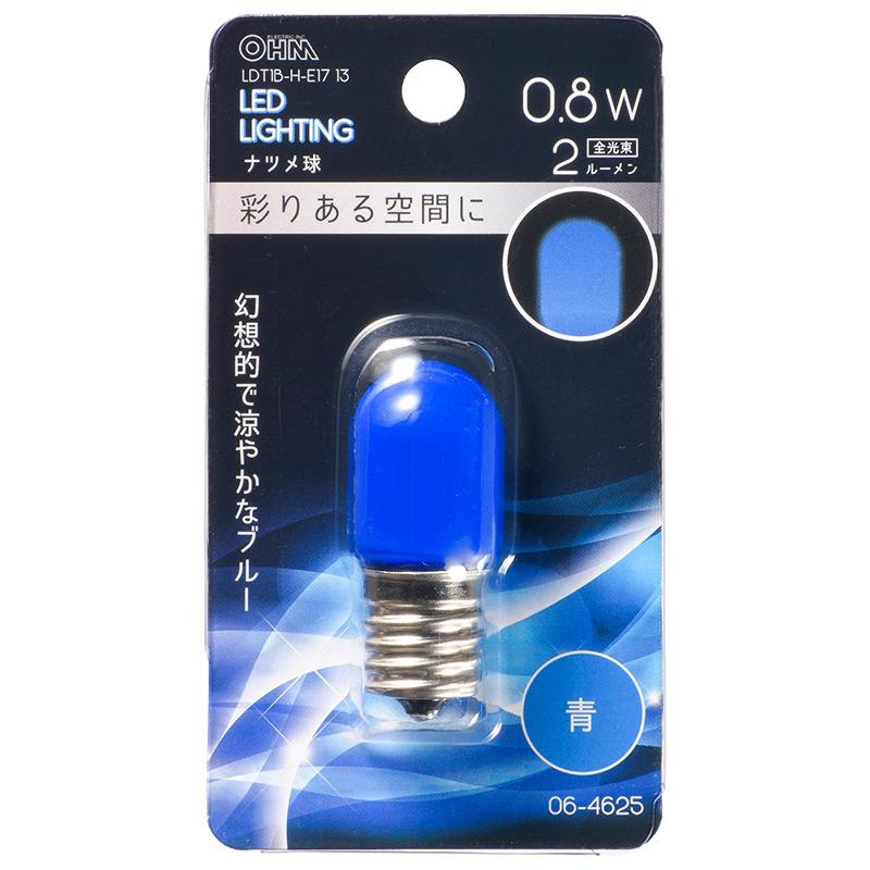 OHM（オーム電機） LED電球 LEDカラー電球 ナツメ球 装飾用 0.8W 2lm