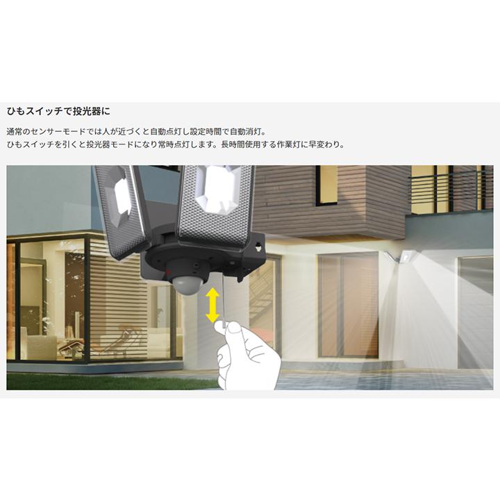 ムサシ RITEX スライド型LEDセンサーライト 100V AC ムサシ RITEX スライド型LEDセンサーライト 100V AC