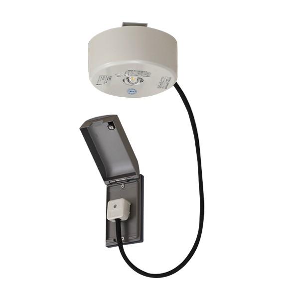 東芝　LED非常用照明器具 直付形 民泊施設向け コンセント型 13形（低天井用〜3ｍ） 常時消灯/非常時LED点灯　LEDEM13821MPM-K ※受注生産品