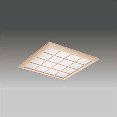 東芝　LEDベースライト TENQOOスクエア パネルタイプ FHP32×4灯器具相当 温白色 埋込形 和風格子パネル 埋込穴□450mm　LEKR745851XWW-LD9
