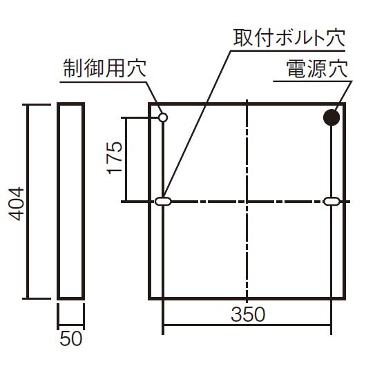 東芝 LEDベースライト 一体形スクエア直付薄形 □400タイプ FHP23形×4灯相当 白色 LEKT40P032W-LD9(LEET74041+LEEMP40321WLD9) ※受注生産品の画像