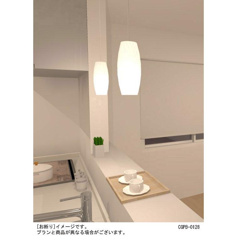 パナソニック　天井吊下型　LED（電球色）　ペンダント　ガラスセードタイプ・直付タイプ　白熱電球60形1灯器具相当　乳白つや消し　LEDランプ付　LGB15026F_8