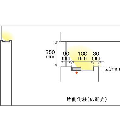 当日発送品 パナソニック　天井・壁直付型 据置取付型 温白色 スリムライン照明 片側化粧 広面 電源投入タイプ 調光タイプ(調光器別売) L700タイプ LED内蔵　LGB51024XG1