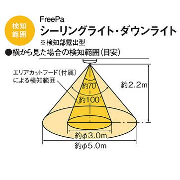 パナソニック 電球色 小型シーリングライト カチットF 引掛シーリング 明るさセンサ付 丸形スリム蛍光灯20形1灯器具相当 LED内蔵 LGBC81046LE1の画像