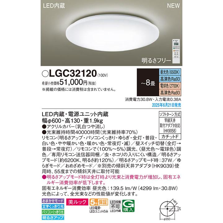 Panasonic（パナソニック） 天井直付型LED（昼光色〜電球色