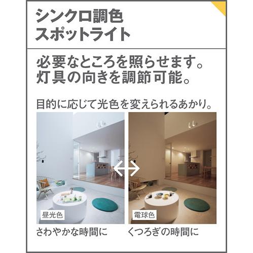 パナソニック スポットライト 配線ダクトレール 調色 60形ダイクール電球1灯相当 LED内蔵 LGS1524LU1の画像