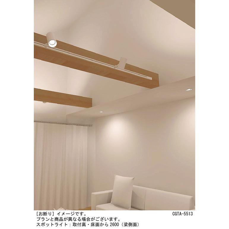 パナソニック スポットライト 配線ダクトレール(天井付・壁付)用 美ルック 温白色 100形電球1灯器具相当 LED内蔵 LGS3511VLB1の画像