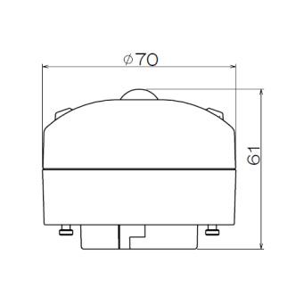 Panasonic（パナソニック） LEDフラットランプ Φ70mm FreePa(ひと