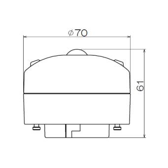 パナソニック 　LEDフラットランプ Φ70mm FreePa(ひとセンサ) クラス700 拡散タイプ 温白色(3500K) 全光束:830lm GX53-1口金　LLD4000VCS1(LDF7WW-H-GX53/NS/S)｜alllight｜03