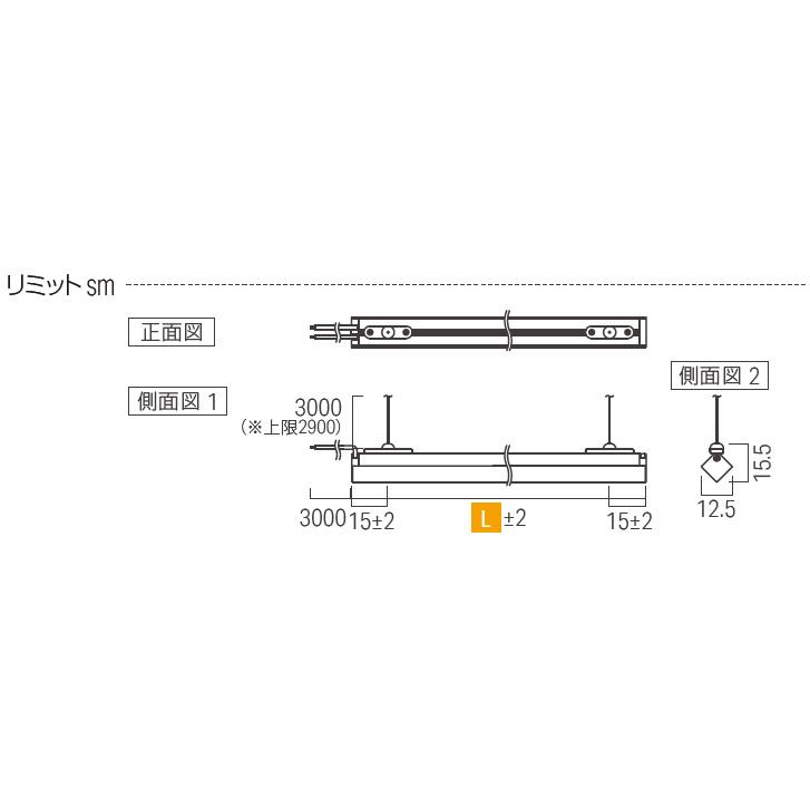 ルーチ　LEDライン照明 リミットsm ペンダント仕様 DC24V 457.2mm (電源トランス・コード別売)　LRMSM-T0458(P) ※受注生産品_1