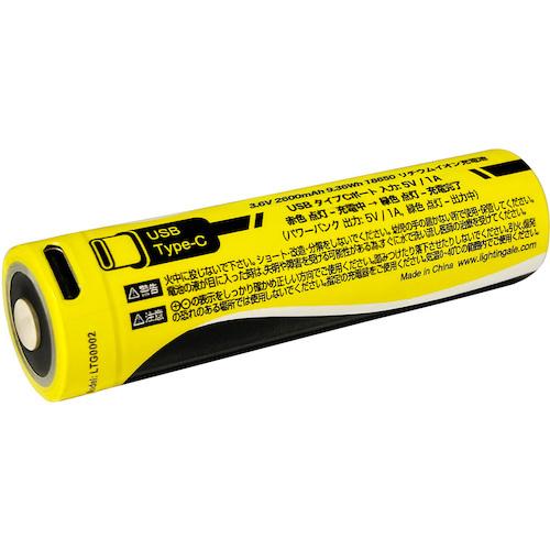 18650充電池対応 P60系モジュールホスト＋電球色LEDモジュール LIGHTINGALE スマホにも給電できるリチウムイオン充電池